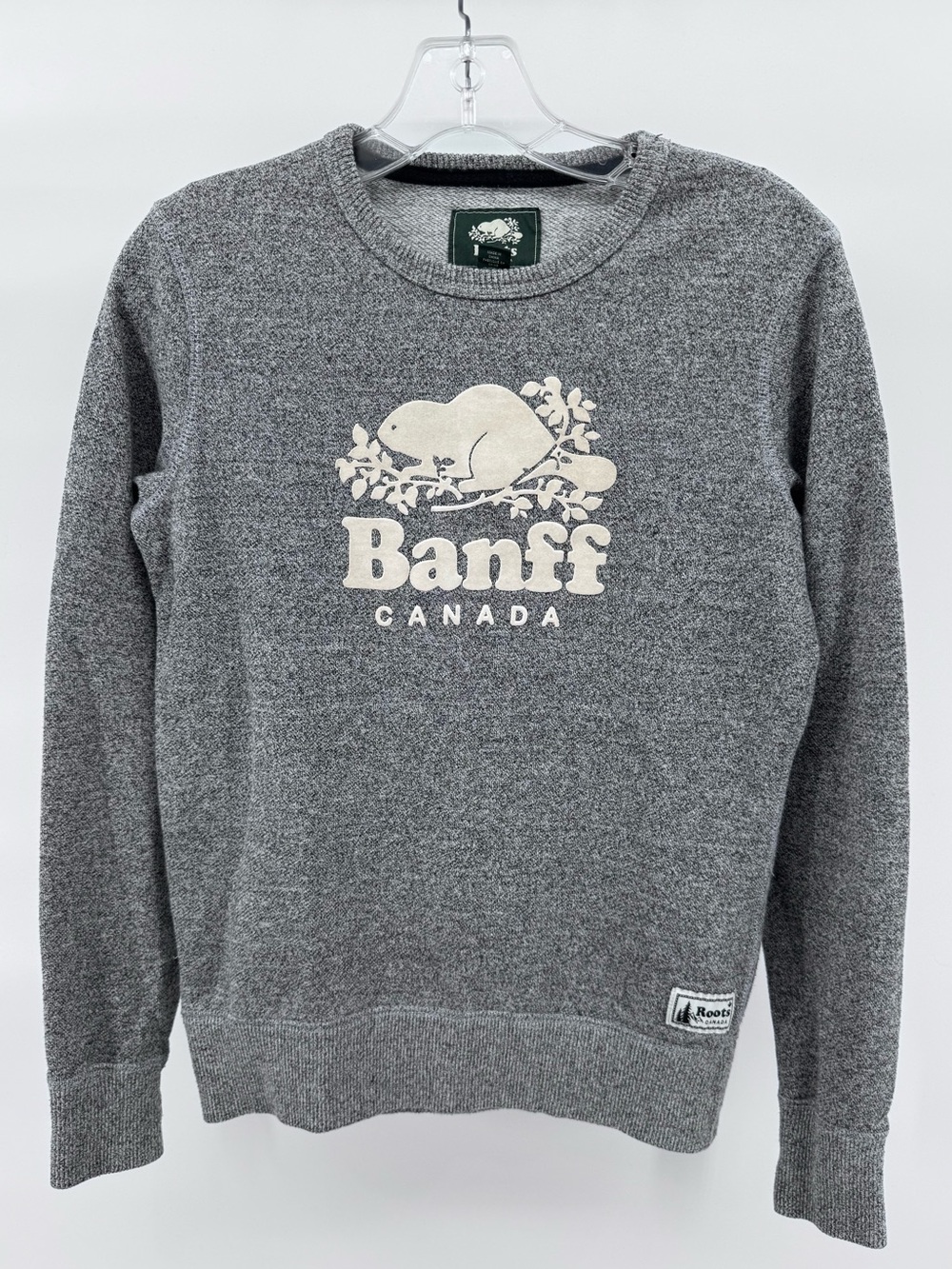 Roots Canada "Banff" Beaver Logo Sweater